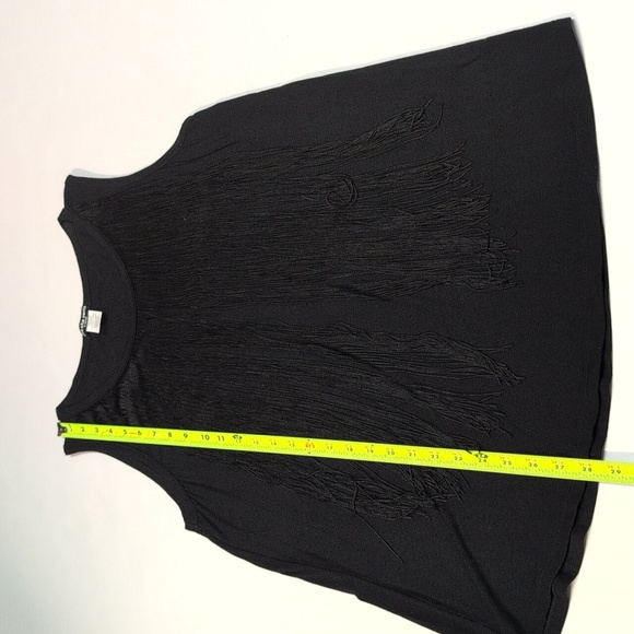 Cha Cha Vente Sleeves Top Black Size XL - Picture 10 of 11